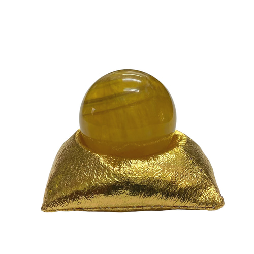 ☆ピラミッド型ゴールドの座布団 丸玉台座 ディスプレイ台座 その他