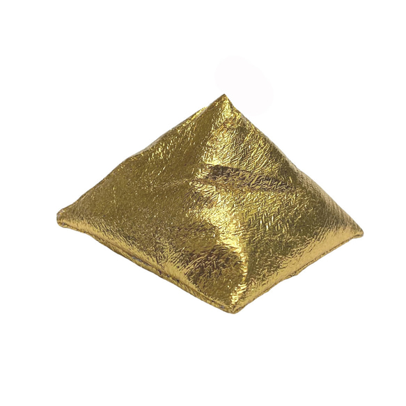 ☆ピラミッド型ゴールドの座布団 丸玉台座 ディスプレイ台座 その他