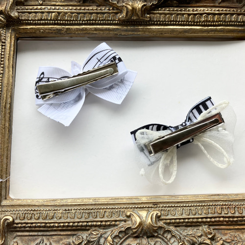 新作追加♡音符リボンのベビークリップ 音符リボンのベビークリップ