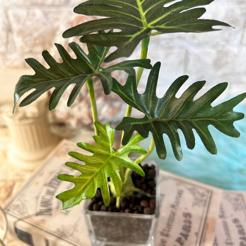 光触媒 人工観葉植物 ウォールグリーン フェイクグリーン アロカシアと