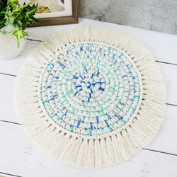 インテリアマット【NO.235】ハンドメイド・麻紐・鍋敷き・観葉植物