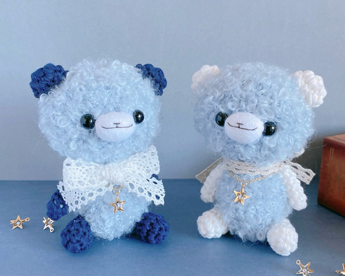 星降る夜のあみぐるみくまさん 〜大人かわいい手編みの贈り物