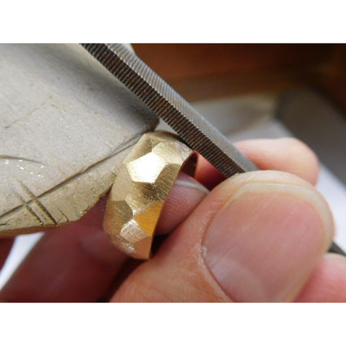 ゴールド リング 指輪 手作り 鍛造 オーダーメイド 18k 18金 k18