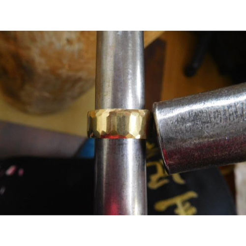ゴールド リング 指輪 手作り 鍛造 オーダーメイド 18k 18金 k18