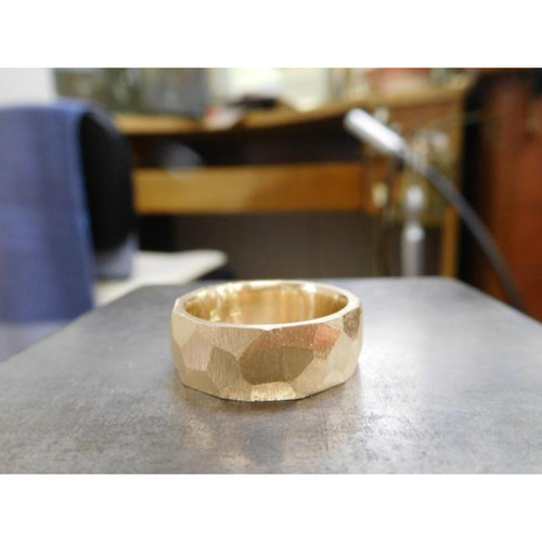 ゴールド リング 指輪 手作り 鍛造 オーダーメイド 18k 18金 k18