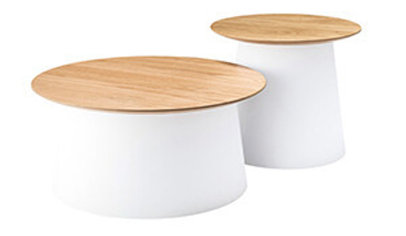 Sサイズ ラウンド ローテーブル サイドテーブル 木製天板 軽量 韓国