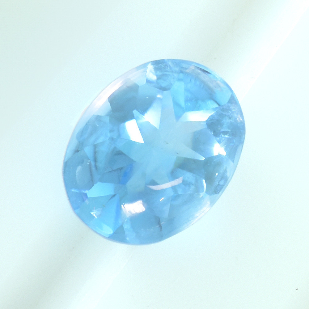 ブルートパーズ カット ルース SAK094