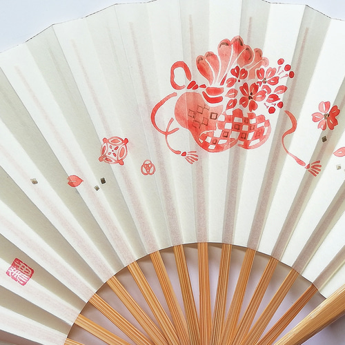 趣 -omomuki- お茶扇子「宝」 京扇子 その他ファッション雑貨