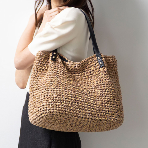 まだまだ使える秋まで活躍】かごバッグ チクチクしない優しい肌触り