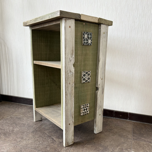 ★古材　シェルフ★アンティーク　飾り棚 楽天市場】実物より素敵 古材 アンティーク シェルフ 背板付き 2