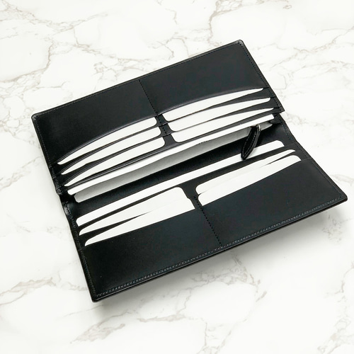 日本製 上質 リザード 長財布 ファスナー付き ロングウォレット トカゲ