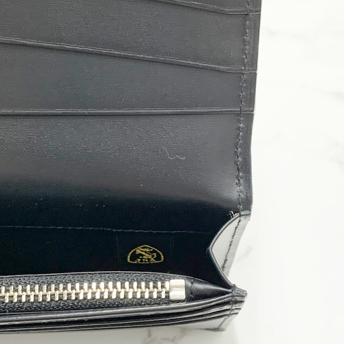 日本製 上質 リザード 長財布 ファスナー付き ロングウォレット トカゲ