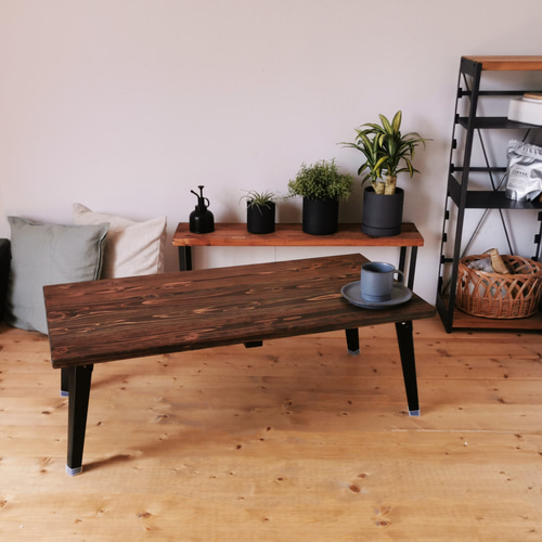 木製座卓 ダークブラウン (大阪伝統工芸手作り)