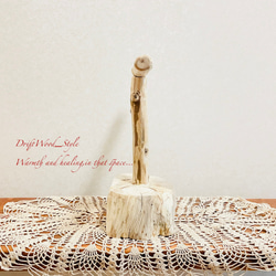 流木インテリア  中～大型インコも止まれる天然流木の小鳥の止まり木 スタンドタイプ インコ オウム 鳥 自然木 N11 9枚目の画像