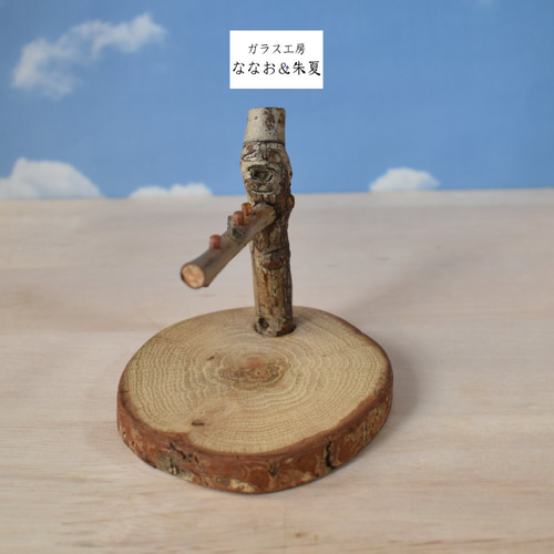 シマエナガ ガラスの小鳥 その他置物 ガラス工房ななお&朱夏