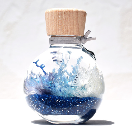 ◆ハーバリウム　230 ブルーグリーンの美しいバラ*.:。✿*゜¨゜ ◇ハーバリウム230 ブルーグリーンの美しいバラ*.:。✿*゜¨゜