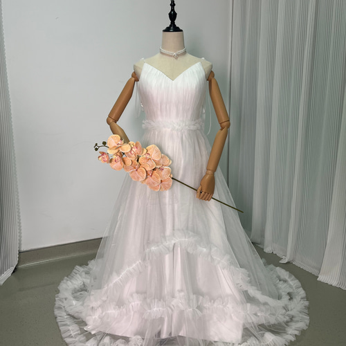 送料無料！ウェディングドレス 2次会/合コン/デート オフホワイト  