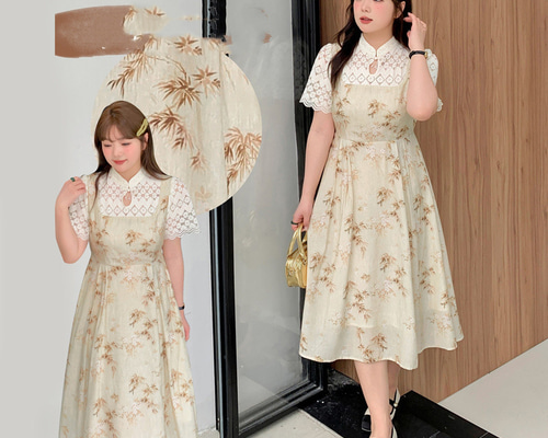 春夏注目シンプルレースロングワンピース❤️女子会やデートにも最適 4XLまで対応 春夏注目シンプルレースロングワンピース❤️女子会やデートにも