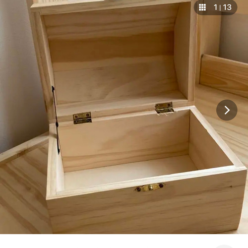 展示商品］宝石箱の様な木製小物入れ✳︎ヨーロピアンペインティング