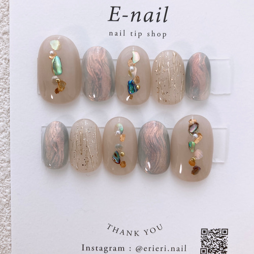 サイズオーダー♡ キラキラアイスペンギンネイルチップ size order  