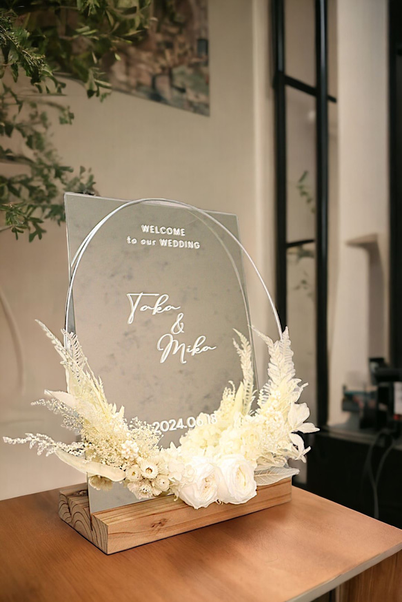 プレ花嫁様必見♡永遠に続く彩りを　ウェルカムミラー 