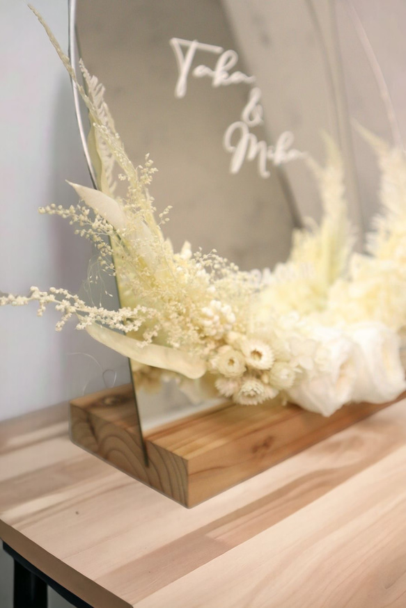 プレ花嫁様必見♡永遠に続く彩りを　ウェルカムミラー 