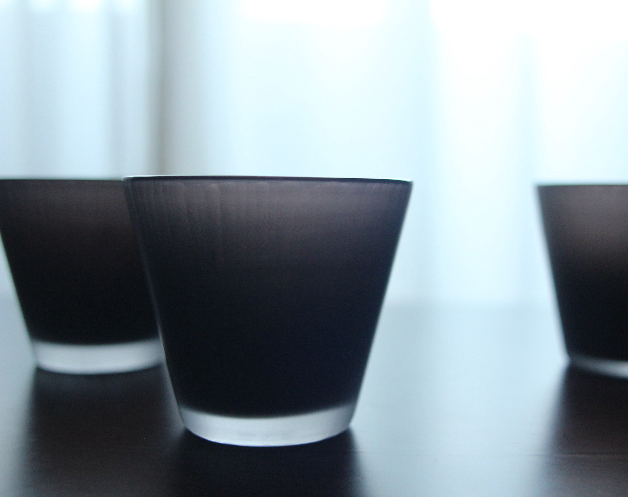 雨垂れ【ロックグラス/black】