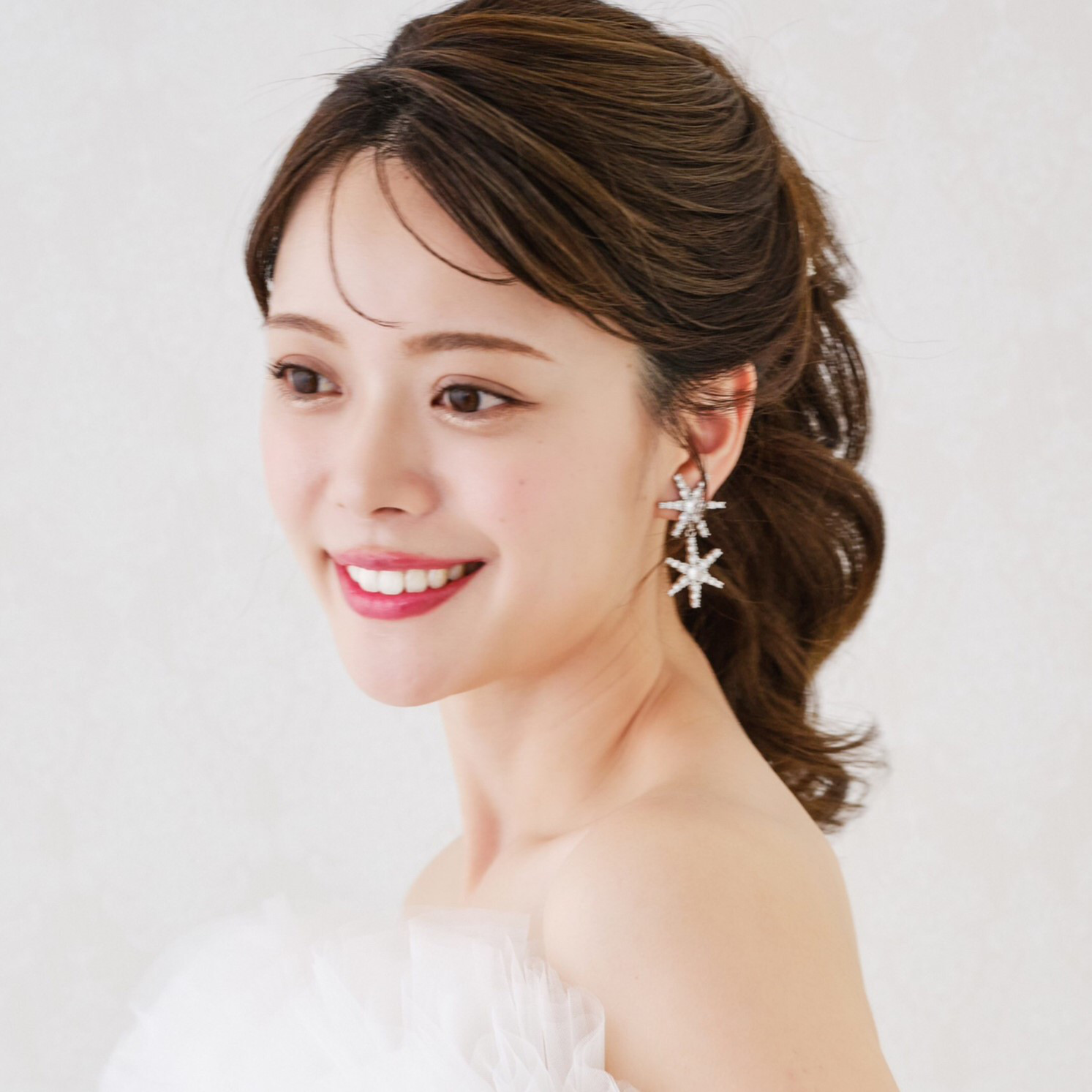 WEDDING★星型アレンジピン＆イヤリングセット ★ANNAN