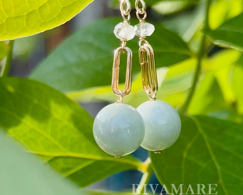 糸魚川翡翠 ヒスイ ラウンド10mm 世界最古 天然記念物 スクエア