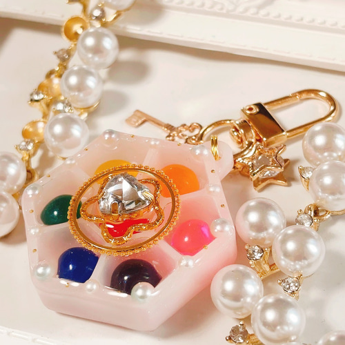 魔法少女MagicalTap◇シャカシャカキーホルダー シェイカー レジン 名