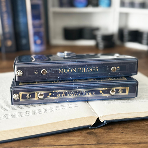 空想天体古書I・月の満ち欠け12星座 6穴手帳カバー 手帳カバー LALA