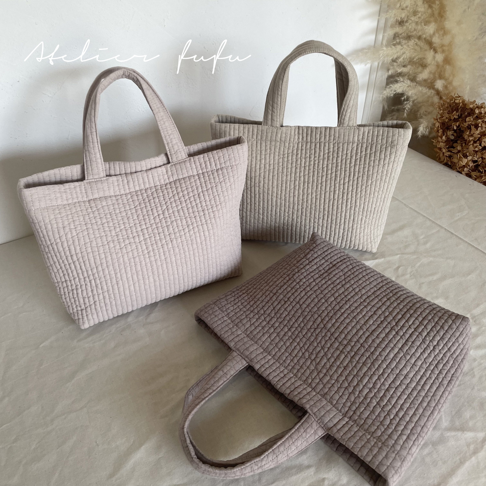 ぴよ♡プロフ必読★　ヌビフリルトートバッグLarge　ヌビマザーズバッグ