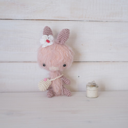 ミニうさちゃん ピンク うさぎのぬいぐるみ テディベア ぬいぐるみ