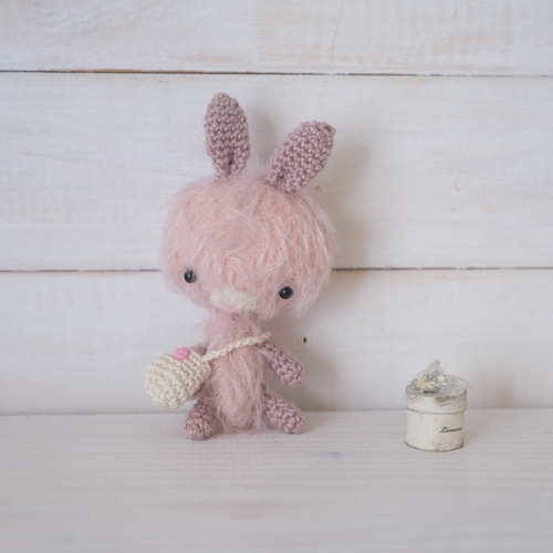 ミニうさちゃん ピンク うさぎのぬいぐるみ テディベア ぬいぐるみ
