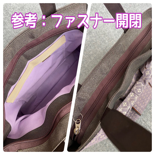 受注生産】倉敷畳縁シンプルリボントートバッグ(くすみピンク