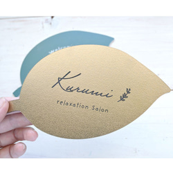 お店の看板に♪葉っぱの形＊屋外対応＊サイズ変更可＊リーフ表札＊　 15枚目の画像