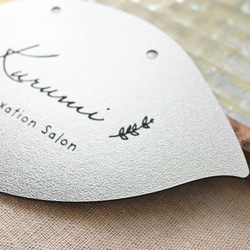 お店の看板に♪葉っぱの形＊屋外対応＊サイズ変更可＊リーフ表札＊　 14枚目の画像