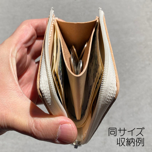 本革 三つ折り財布 マヤ、プエブロ