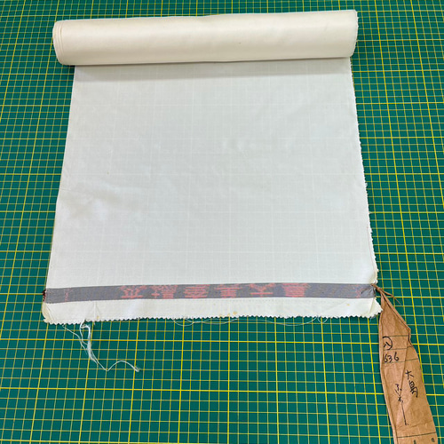 NO：50）白大島紬反物生地&着物白大島紬柄リメイク&ワンピース