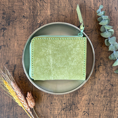 L字ファスナー財布】 イタリアン レザー マヤ プエブロ イエロー