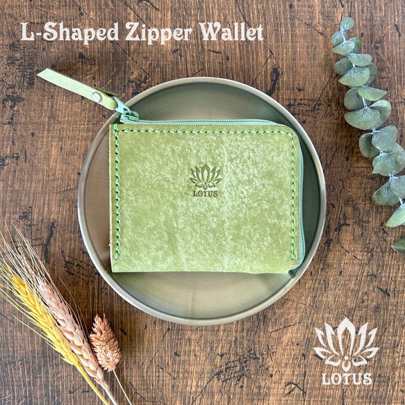 本革　三つ折り財布　マヤ、プエブロ ab133c112950572ced527fdad55b3b