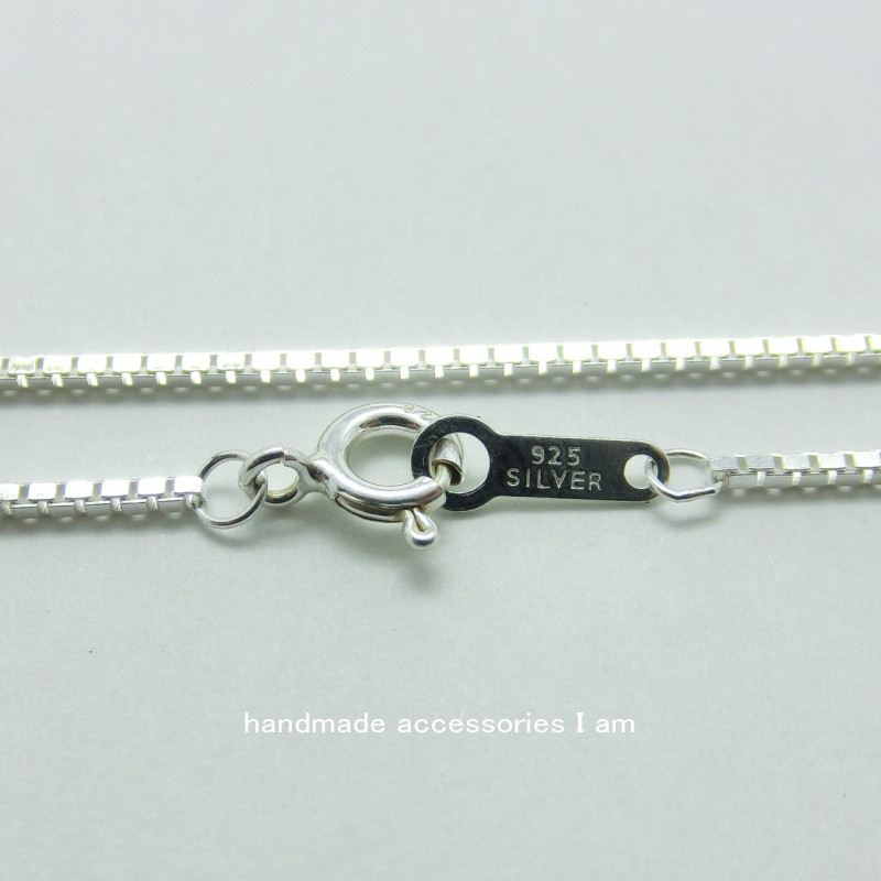 お取り寄せ商品　SV925製　ベネチアンネックレスチェーン　太さ1.25mm　全長45cm　001V0125_45