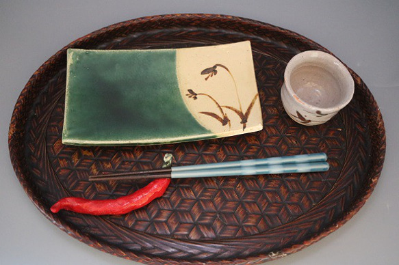 絵織部長皿5客組（作品番号O-063） 長皿 森の丘陶房 通販｜Creema  