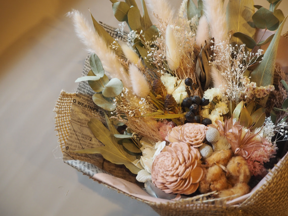 【♡マダミン♡様おまとめ】ドライフラワー プレゼントした瞬間、自然と笑顔がこぼれるお花。 ミモザや