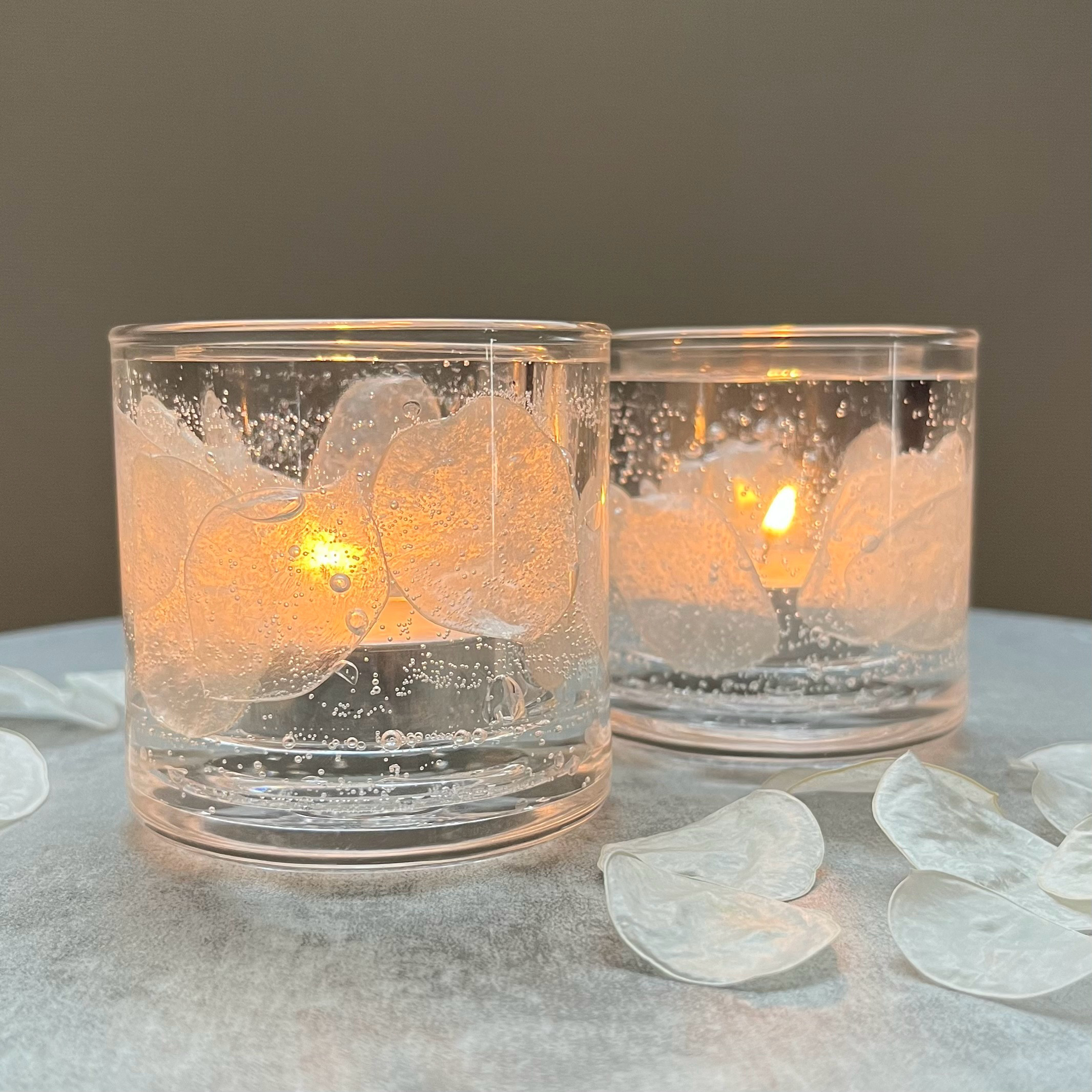 LUNA アロマキャンドル 透明 ガラス製 アロマキャンドル 透明 ガラス製 LUNA