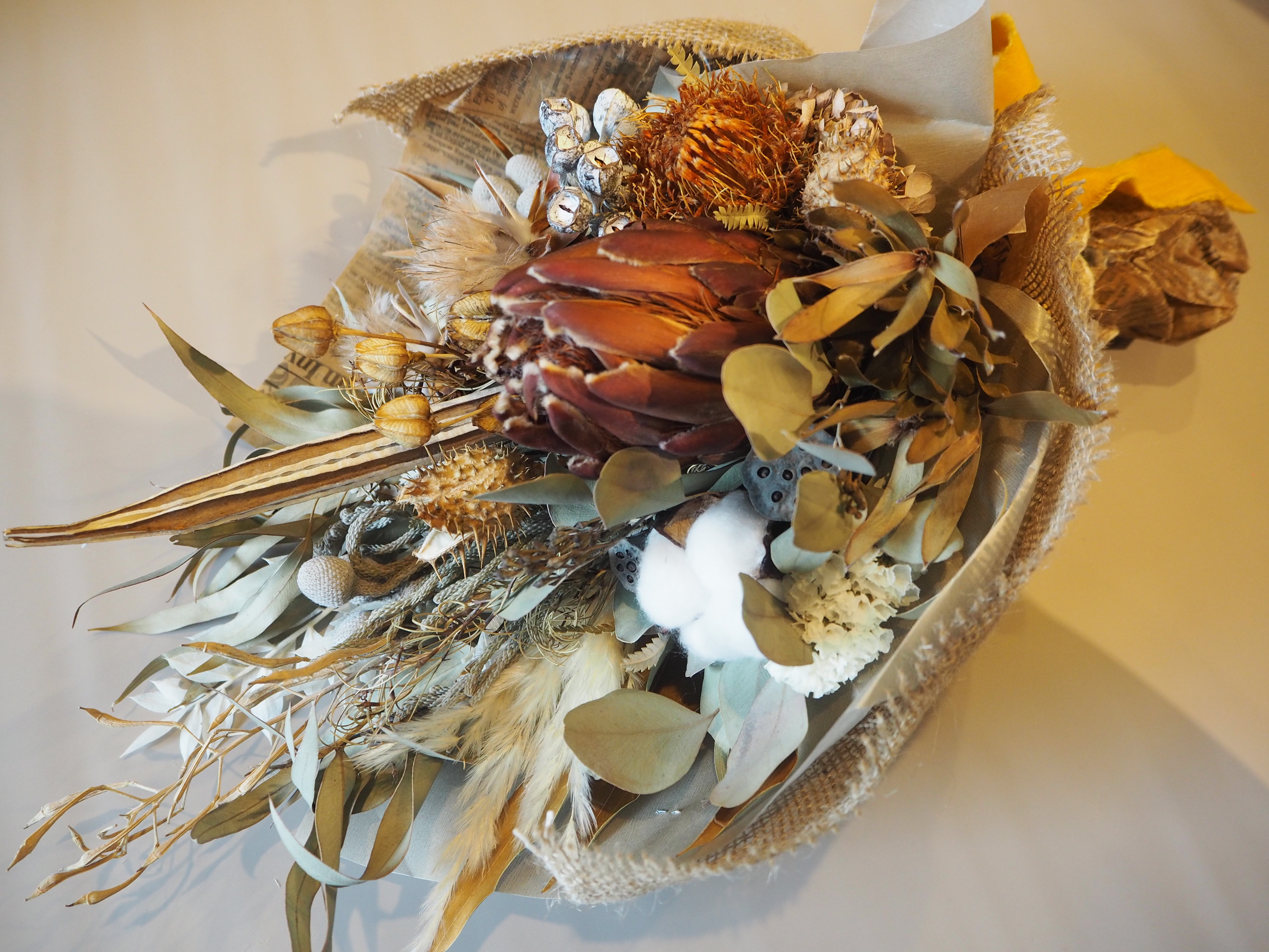 ハンドメイド♡ドライフラワースワッグ♪424 ハンドメイド♡ドライフラワースワッグ♪424