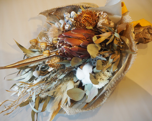 ドライフラワースワッグ ドライフラワースワッグ横型 M【Dried Flowers swag M