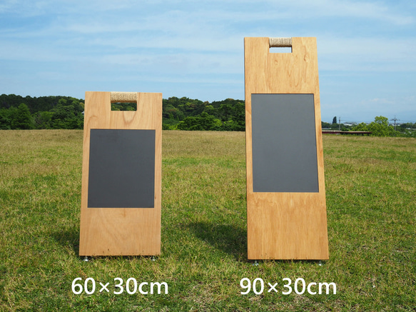 A型看板｜黒板になる・マグネットがくっつく・アジャスター付き・ロゴ名入れ可｜90×30cm 9枚目の画像