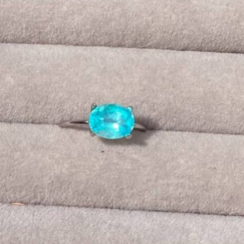 再販【10月誕生石】ペルー産 ブルーオパール リング SV925