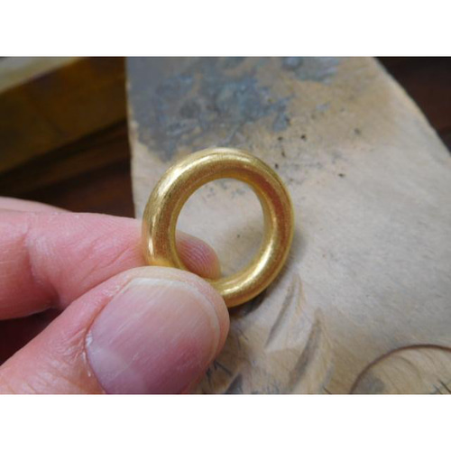 純金 リング 指輪 手作り 鍛造 オーダーメイド 24k 24金 k24 甲